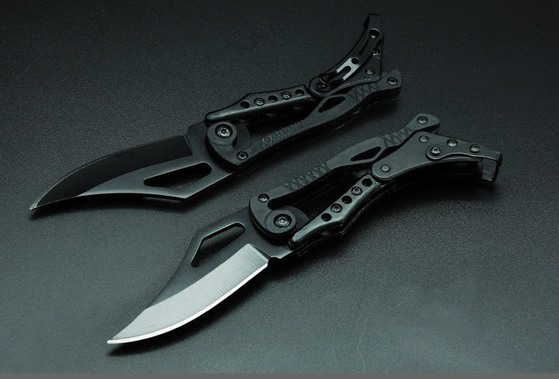 Training Folding Knife To Carry Keychain Knives High 440C Steel Heat Treatment Processing