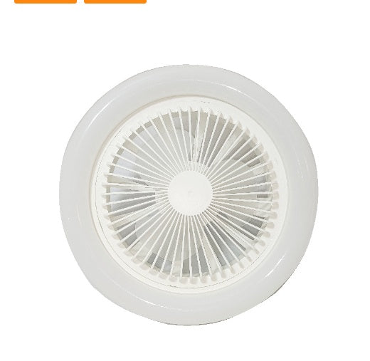26cm Round Remote Control Ceiling Fan With E27 30W LED Lamp Hanging Fan Home Room Office Air Cooling Fan Light