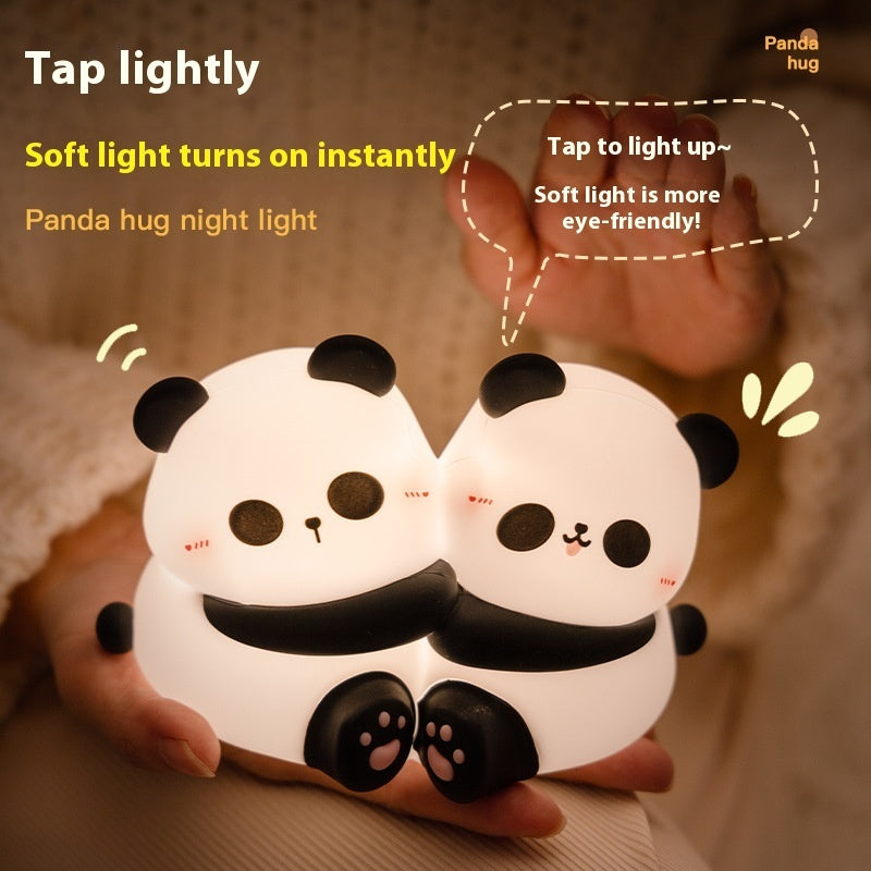 Panda Hug Small Night Lamp LED Desktop Decoration Night Light